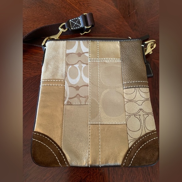 Coach Patchwork Swingpack Messenger Cross Body Handbag - Picture 7 of 14